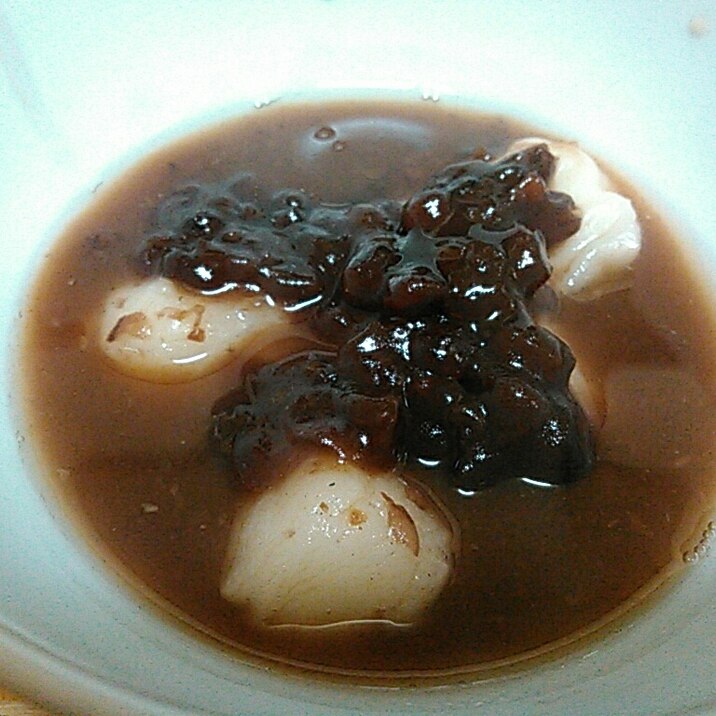 和風ドレッシングが隠し味のお汁粉